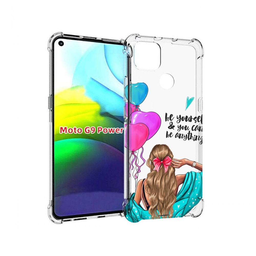 

Чехол MyPads Будь-собой для Motorola Moto G9 Power, Прозрачный, Tocco