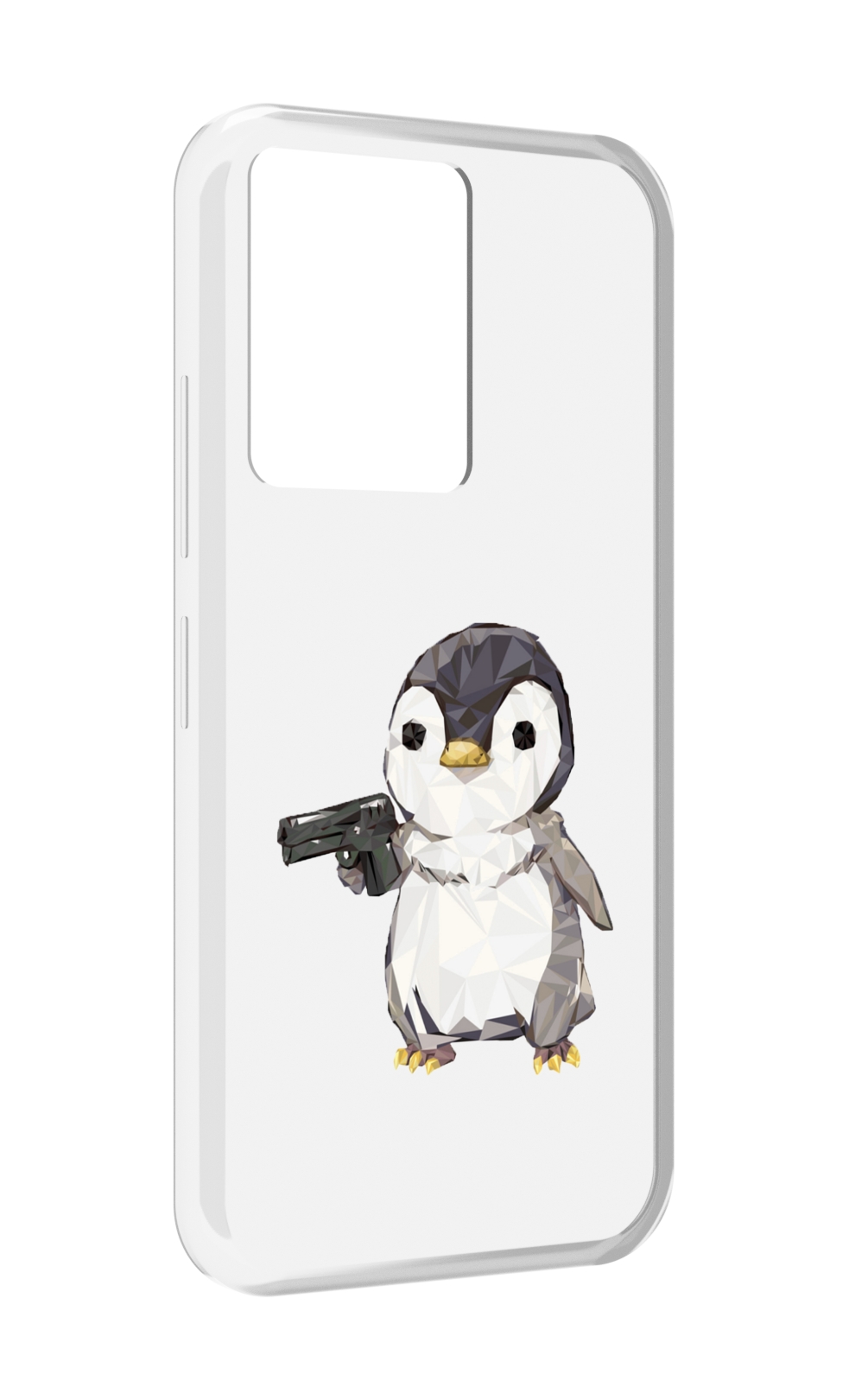 Чехол MyPads Пингвин детский для Infinix Note 12 5G X671 / Note 12 Pro 5G