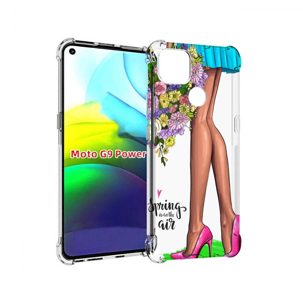 

Чехол MyPads Весна-в-воздухе женский для Motorola Moto G9 Power, Прозрачный, Tocco
