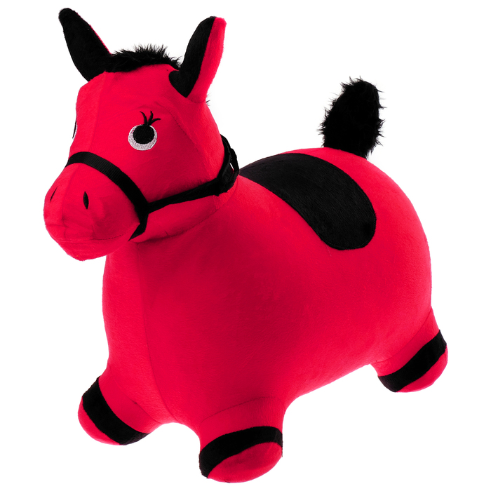 фото Попрыгун «лошадка», с текстильной отделкой, h=50 см, 1400 г, цвета микс nobrand