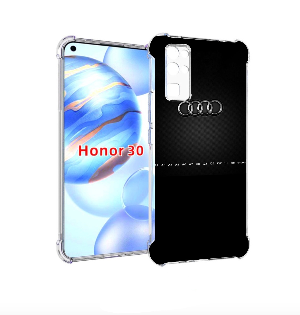 

Чехол бампер MyPads audi ауди 1 мужской для Honor 30 (BMH-AN10), Прозрачный, Tocco