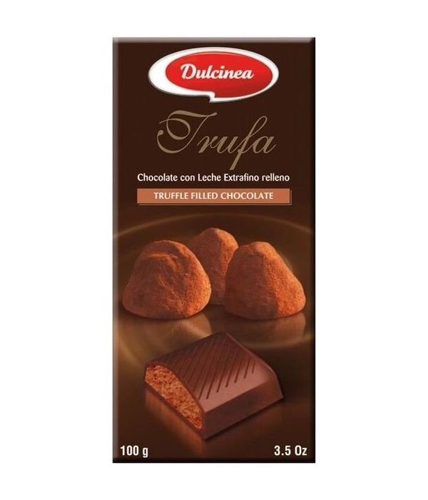 

Шоколад Dulcinea молочный с трюфельной начинкой 100 г