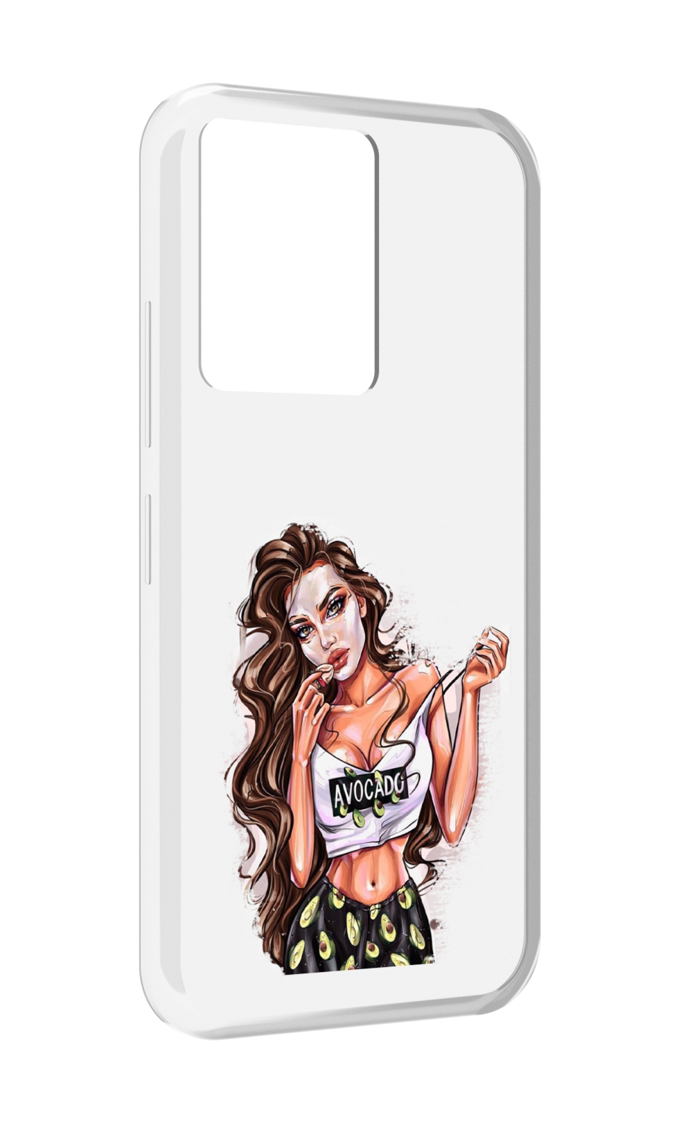 

Чехол MyPads Продукты на дом с доставкой женский для Infinix Note 12 5G X671, Прозрачный, Tocco