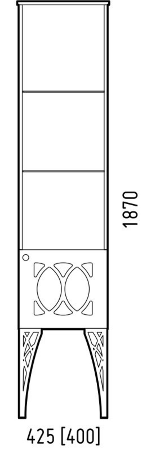 

Corozo Таормина 40 Пенал (SD-00000306), Белый