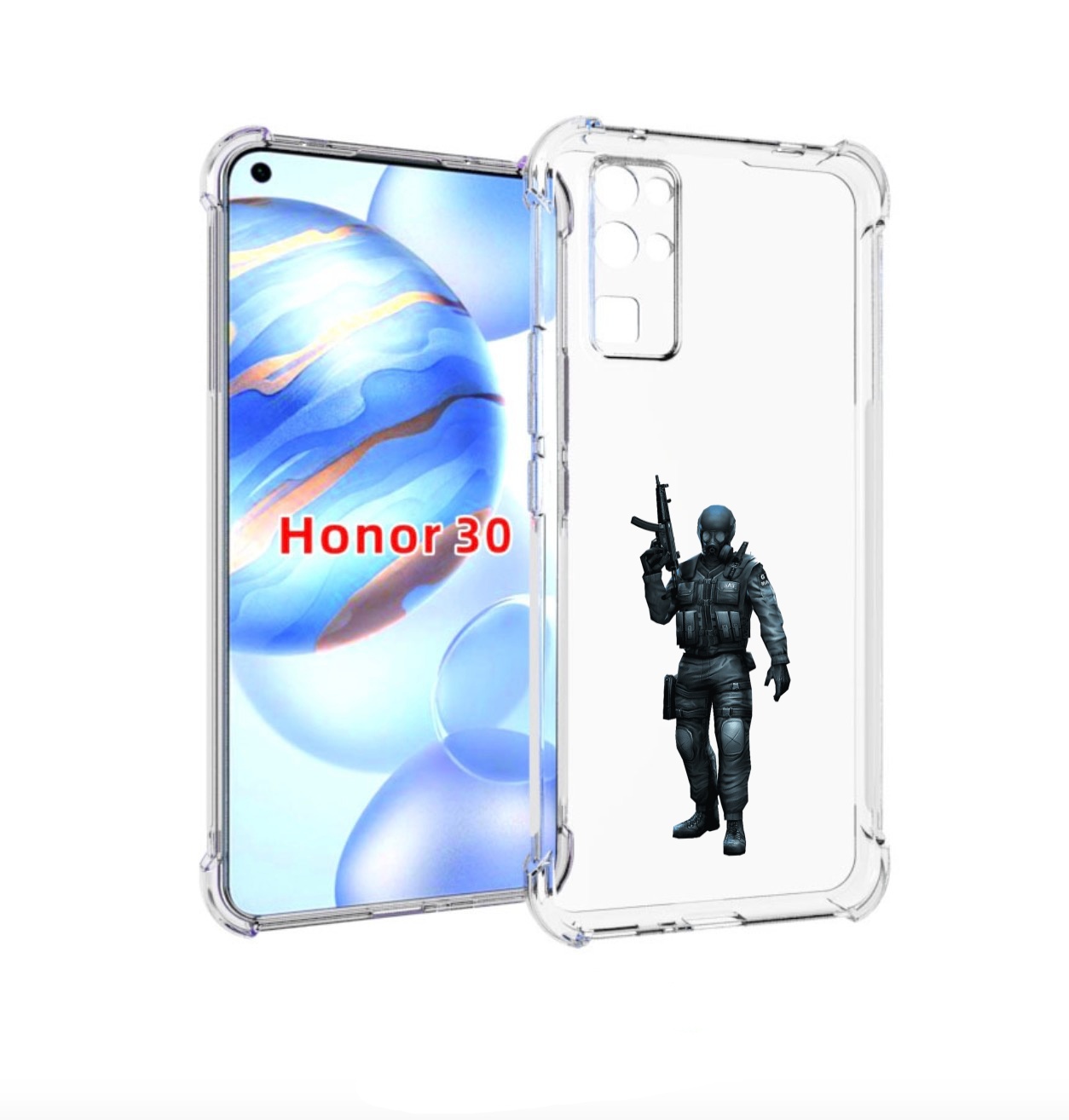 Чехол бампер MyPads crossfire для Honor 30 (BMH-AN10) противоуда