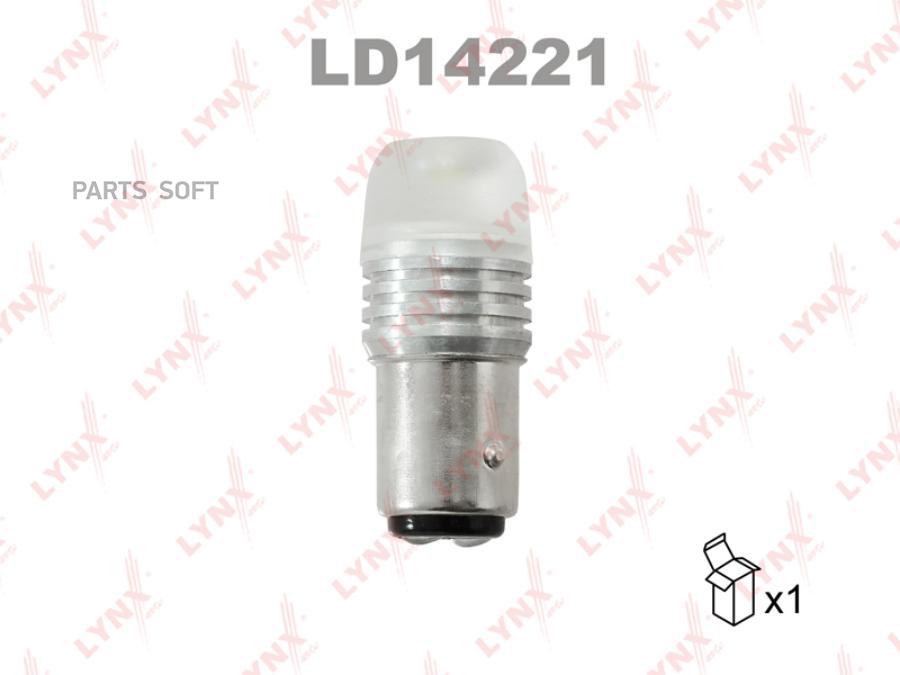 Лампа Светодиодная Led P21/5w S25 12v Bay15d Smdx1 12000k Ld14221 Nsii0023799959 LYNXauto