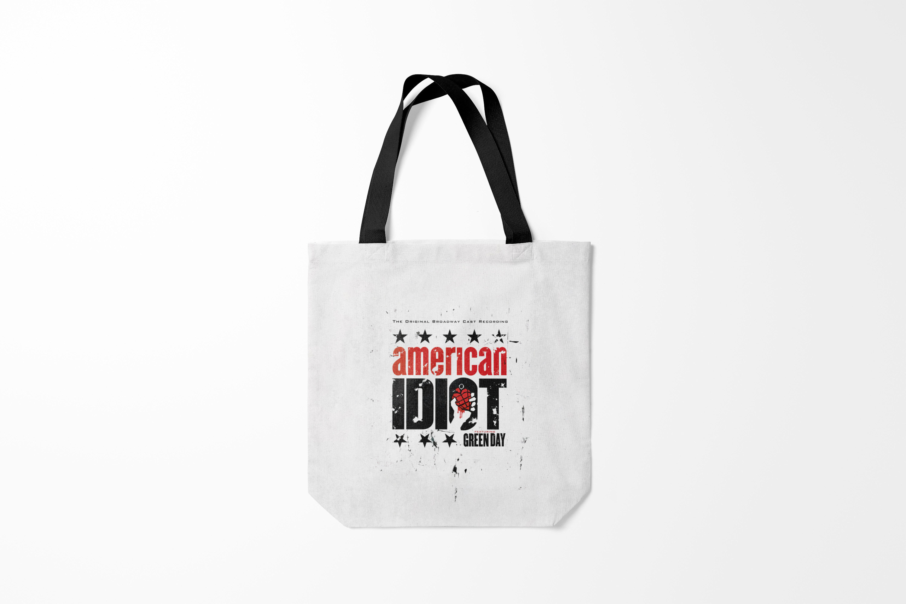 

Сумка шoппер унисекс Burnettie Green Day American Idiot, белый, Green Day American Idiot