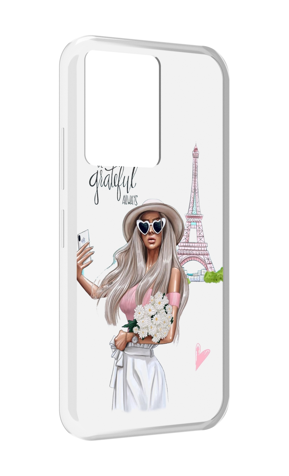 

Чехол MyPads Селфи-в-Париже женский для Infinix Note 12 5G X671 / Note 12 Pro 5G, Прозрачный, Tocco