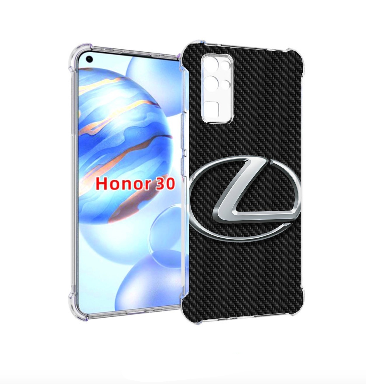 

Чехол бампер MyPads lexus лексус 3 для Honor 30 (BMH-AN10) проти, Прозрачный, Tocco