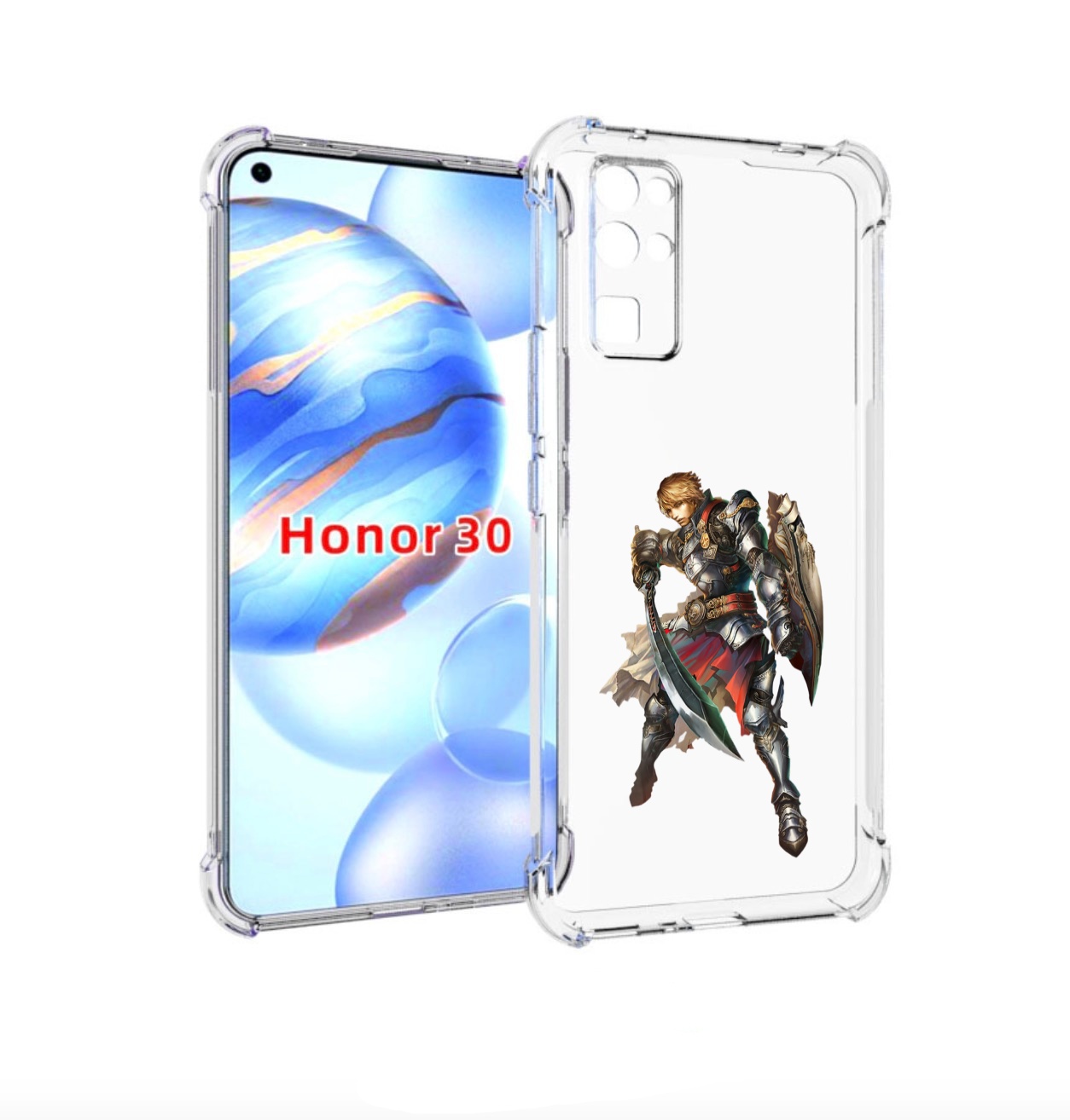 

Чехол бампер MyPads lineage-2 для Honor 30 (BMH-AN10) противоуда, Прозрачный, Tocco
