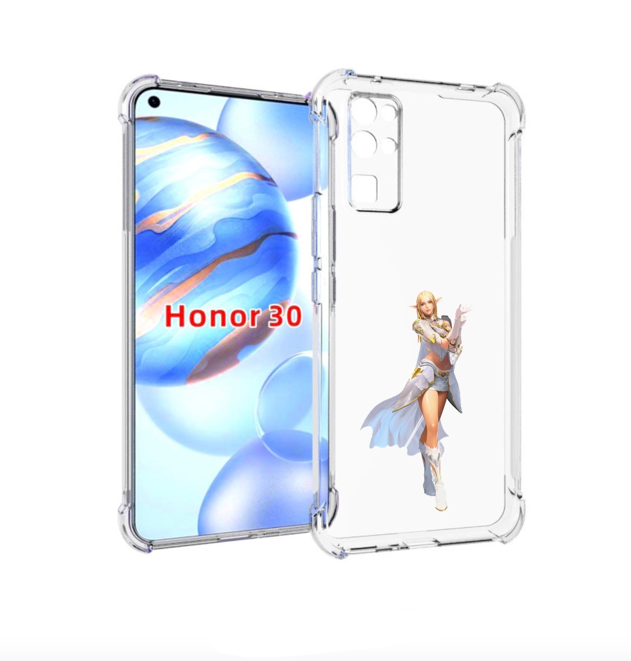 Чехол бампер MyPads lineage для Honor 30 (BMH-AN10) противоударный