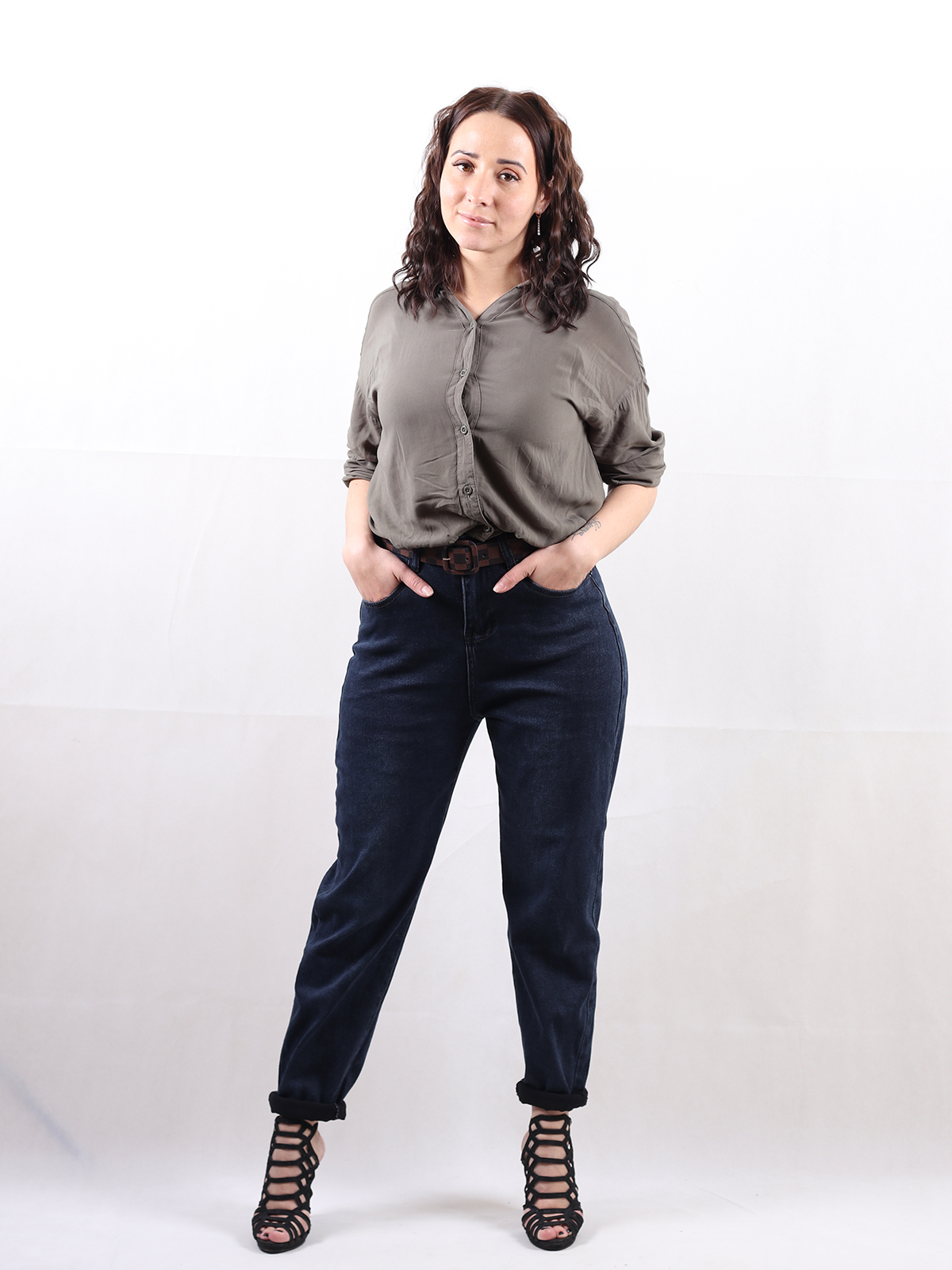 

Джинсы женские Lilifushi JNSLF синие XL, JNSLF