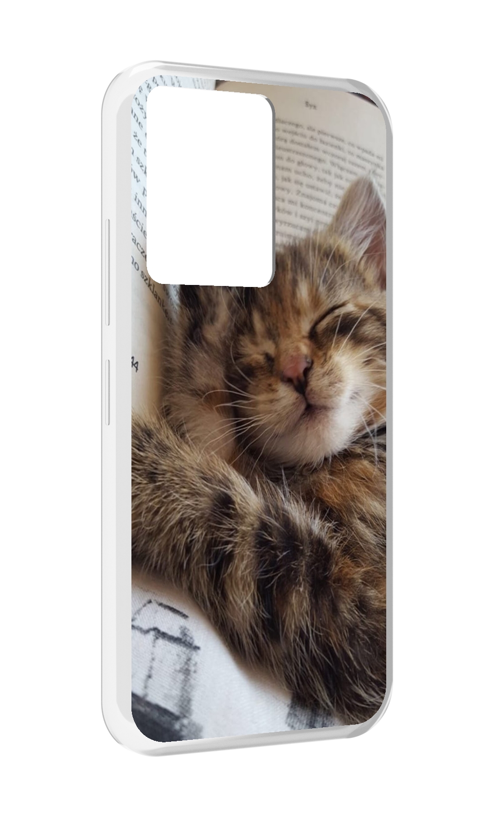 

Чехол MyPads Спящий-котенок для Infinix Note 12 5G X671 / Note 12 Pro 5G, Прозрачный, Tocco