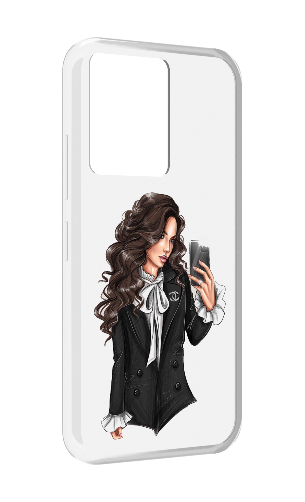

Чехол MyPads Стильная-девушка для Infinix Note 12 5G X671 / Note 12 Pro 5G, Прозрачный, Tocco