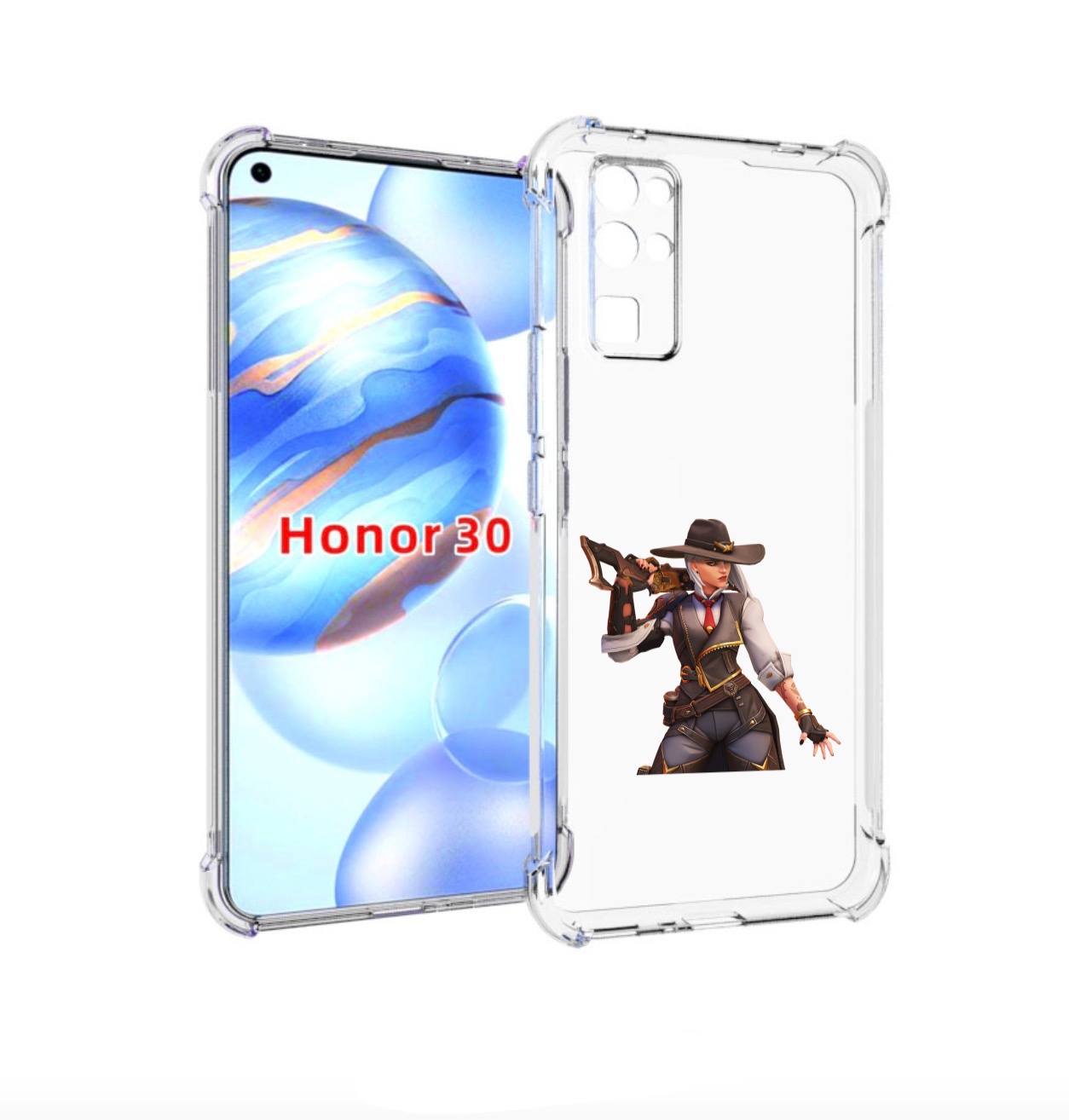 

Чехол бампер MyPads overwatch для Honor 30 (BMH-AN10) противоуда, Прозрачный, Tocco