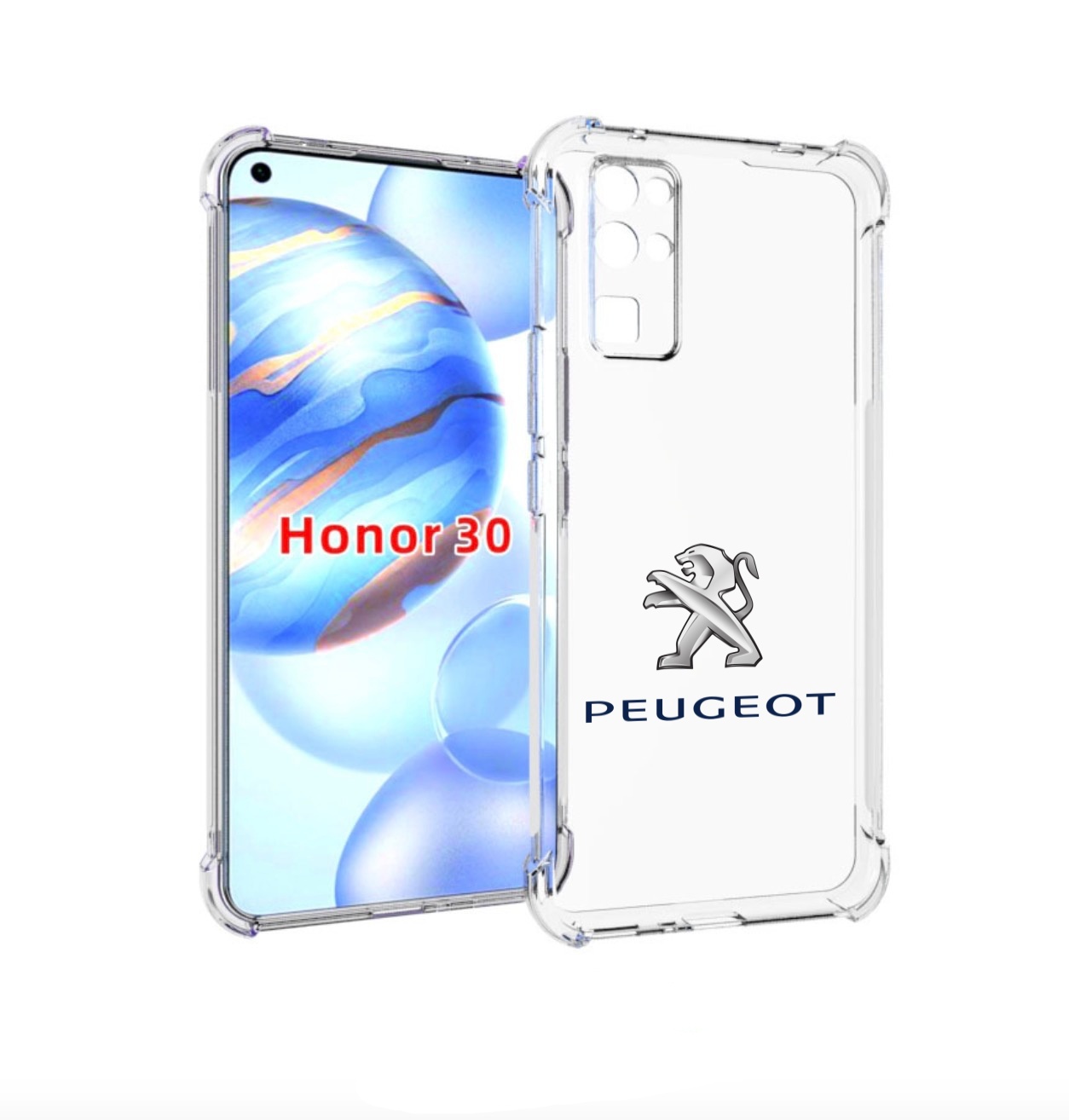 

Чехол бампер MyPads peugeot-пежо-3 мужской для Honor 30 (BMH-AN1, Прозрачный, Tocco