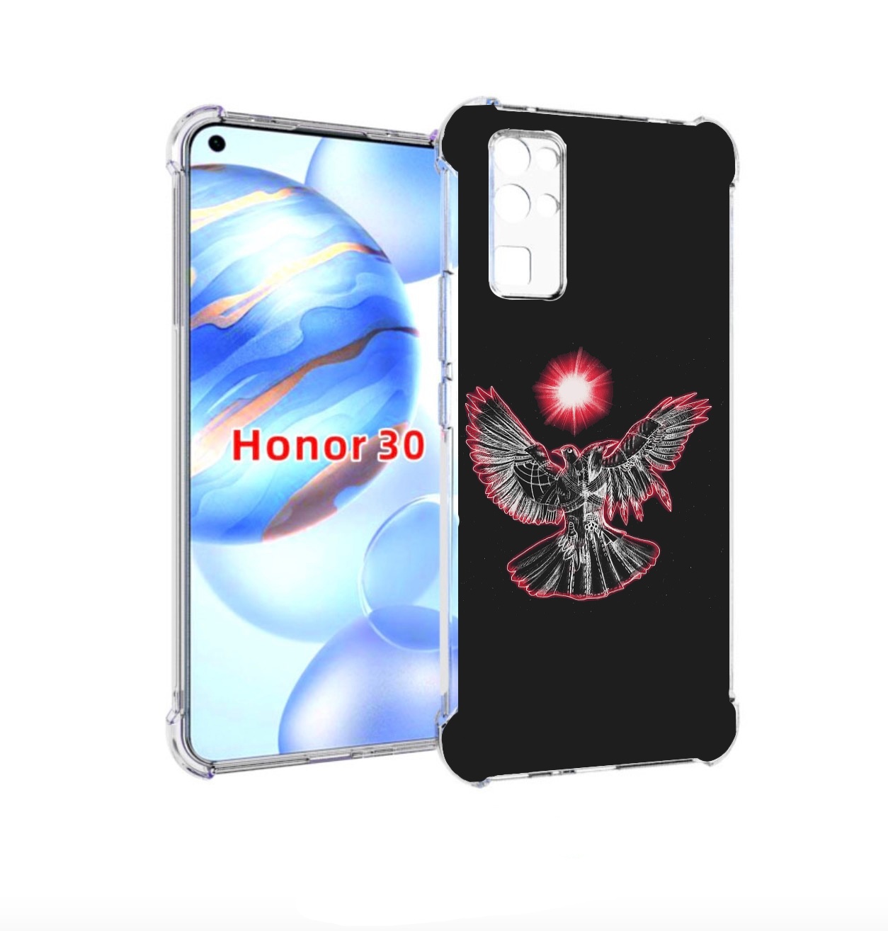 

Чехол бампер MyPads pyrokinesis валькирия для Honor 30 (BMH-AN10, Прозрачный, Tocco