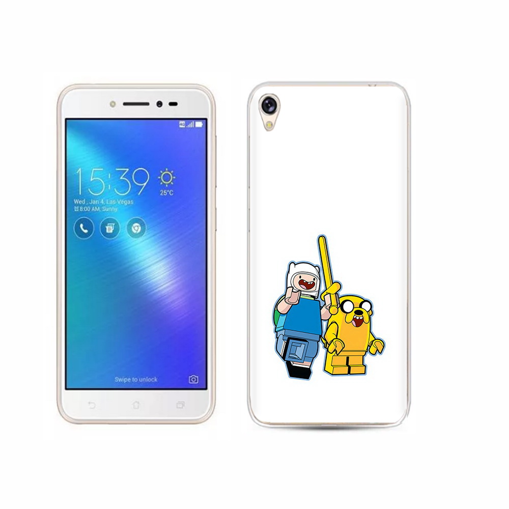 

Чехол MyPads Tocco для Asus ZenFone Live (ZB501KL) время приключений лего, Прозрачный, Tocco