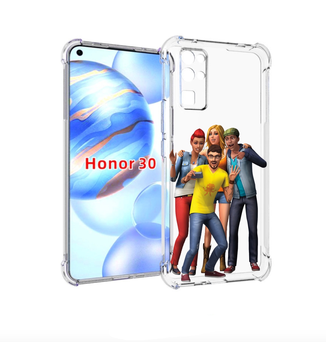 

Чехол бампер MyPads sims для Honor 30 (BMH-AN10) противоударный, Прозрачный, Tocco