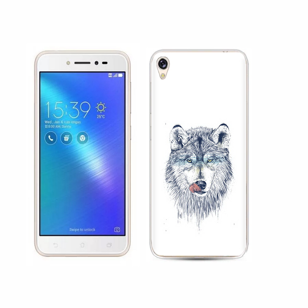

Чехол MyPads Tocco для Asus ZenFone Live (ZB501KL) голодгый волк, Прозрачный, Tocco