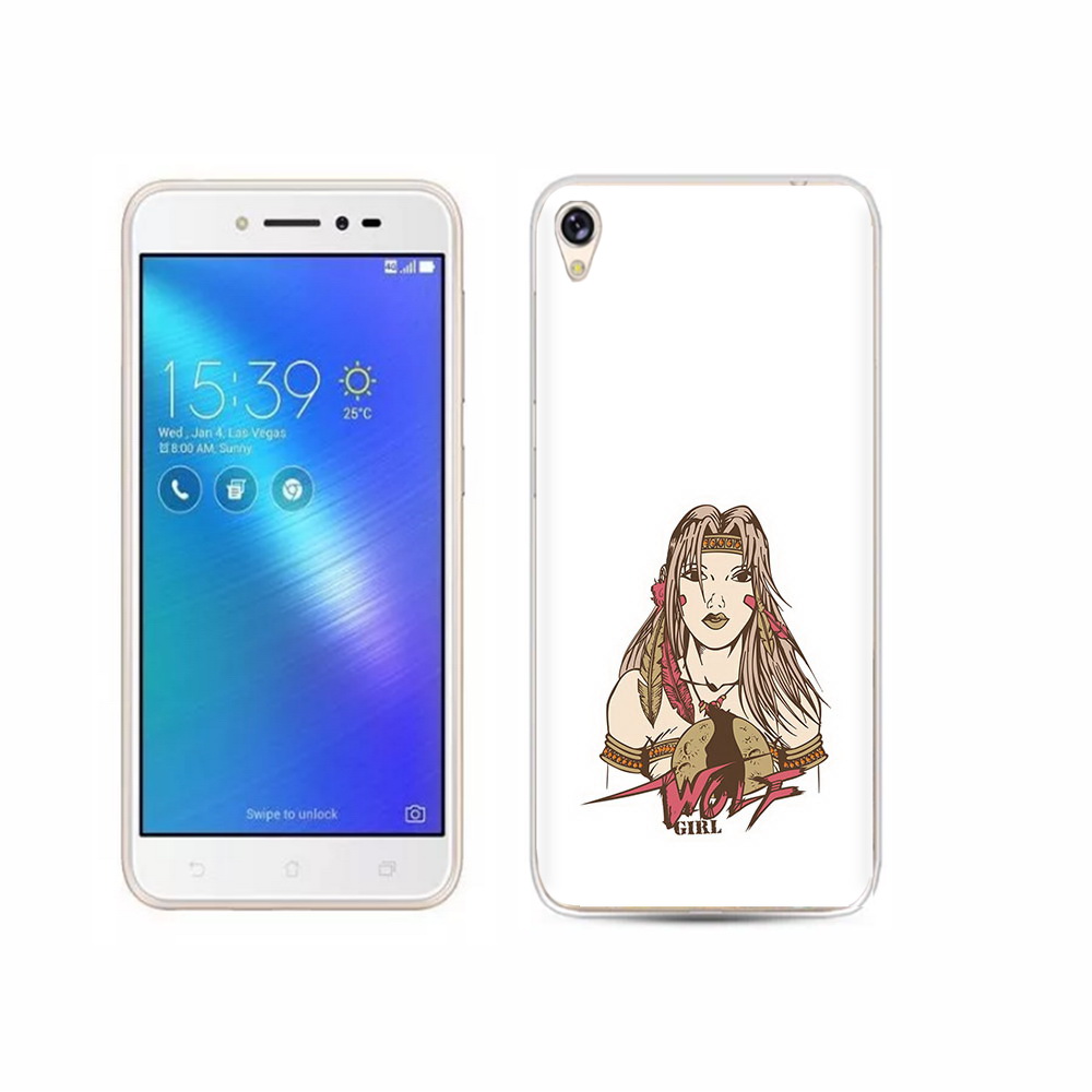 

Чехол MyPads Tocco для Asus ZenFone Live (ZB501KL) девушка волк, Прозрачный, Tocco