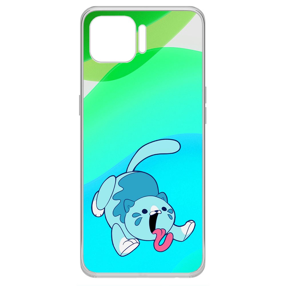 

Чехол-накладка Krutoff Clear Case Хаги Ваги - Конфетная Кошка для Oppo Reno4F
