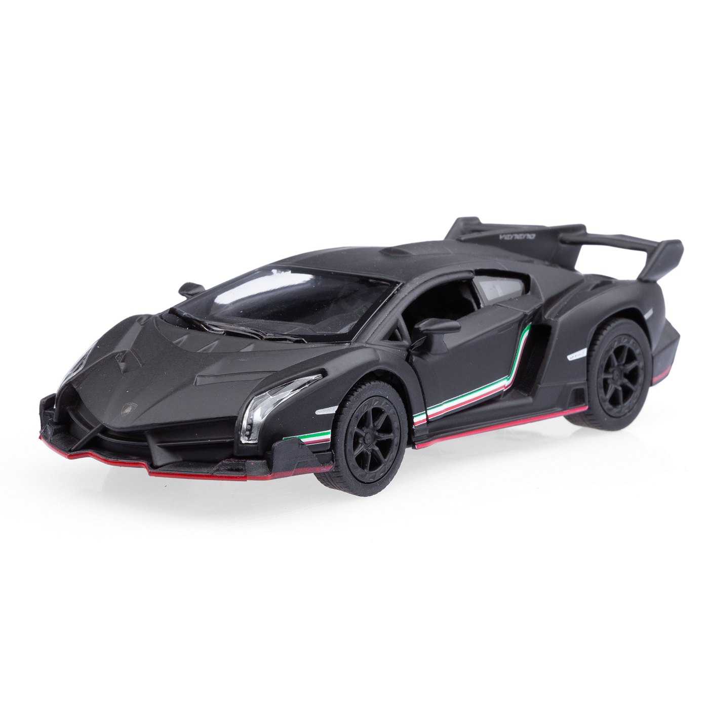 Машинка Kinsmart Lamborghini Veneno КТ5367/2, инерционная 1:36 черная