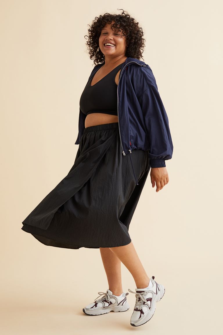 

Юбка женская H&M 1087270003 черная XS (доставка из-за рубежа), 1087270003