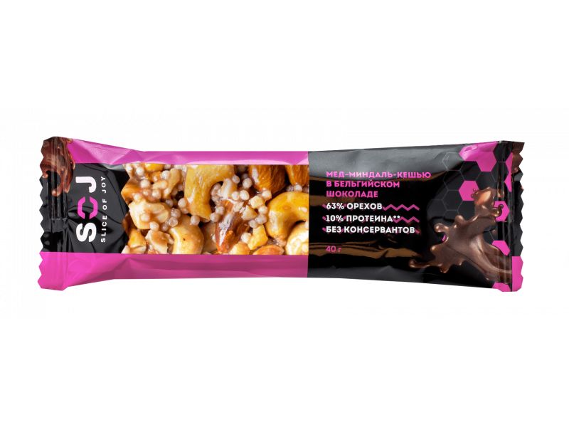 фото Батончик soj мультизлаковый с ирисо-сливочным вкусом 40 г