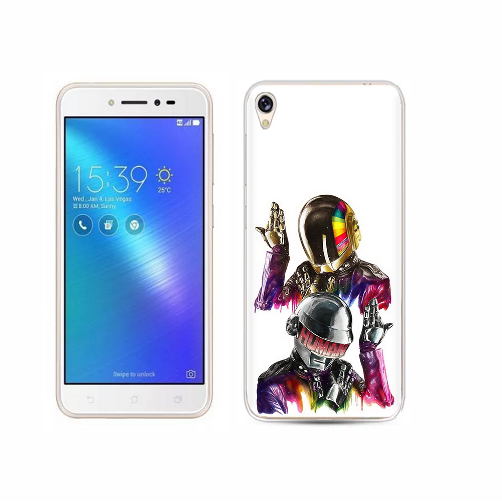 

Чехол MyPads Tocco для Asus ZenFone Live (ZB501KL) диско космонавты, Прозрачный, Tocco