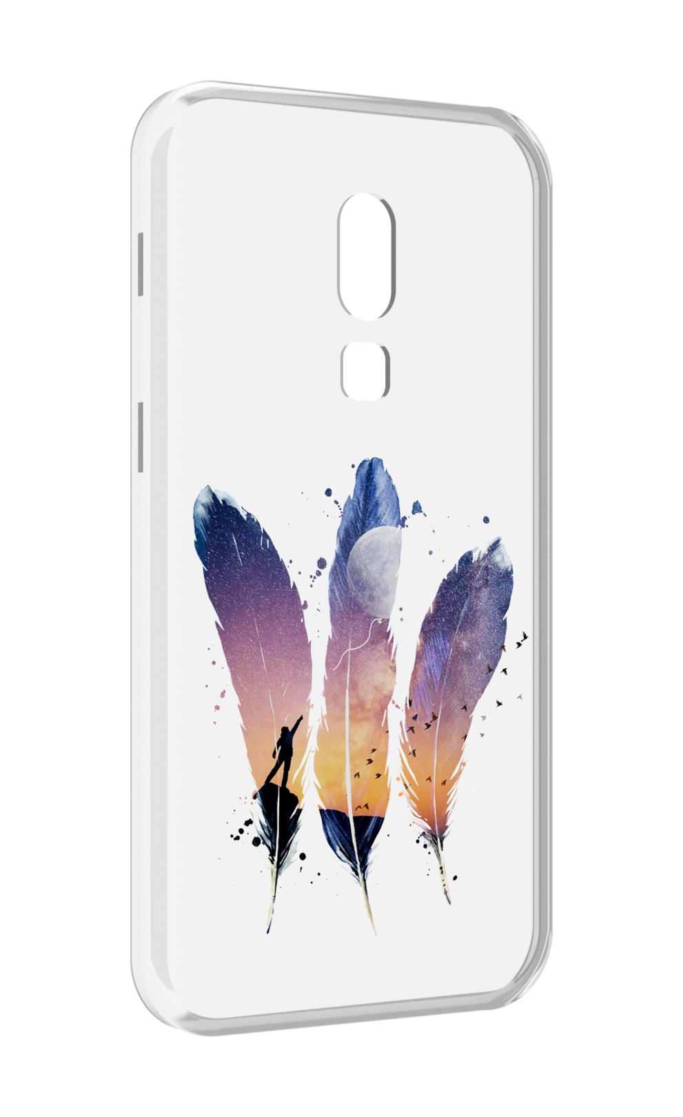 

Чехол MyPads небесные перья для Meizu V8, Прозрачный, Tocco