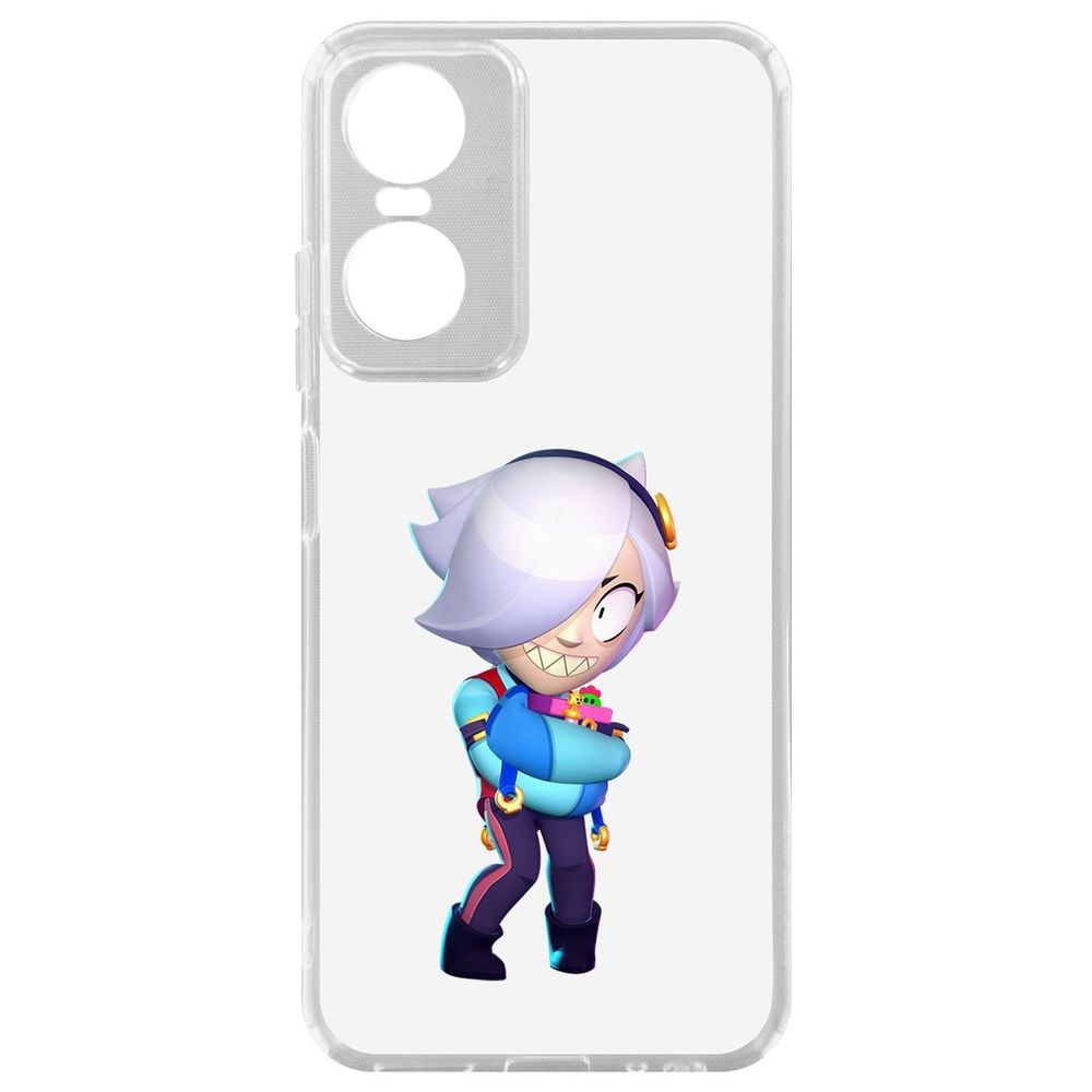 

Чехол-накладка Brawl Stars-Колетт для Tecno Pop 6 Pro, Прозрачный