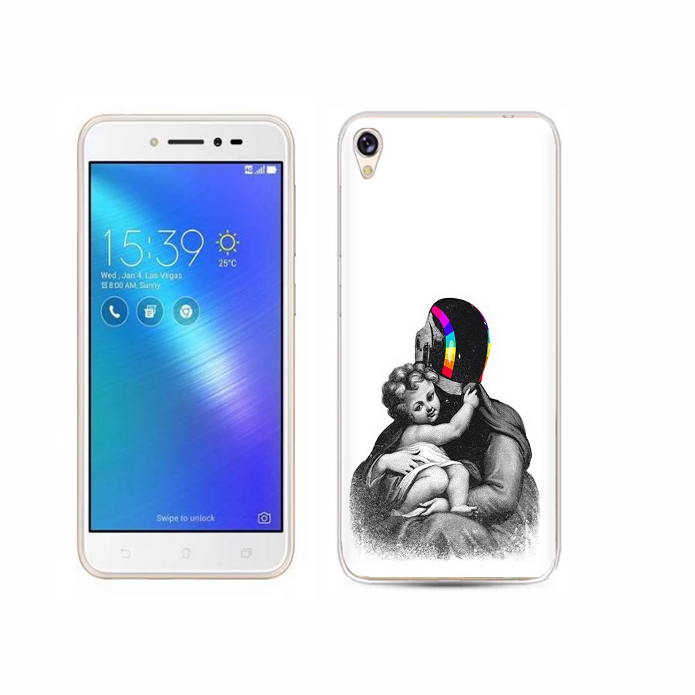 

Чехол MyPads Tocco для Asus ZenFone Live (ZB501KL) защитник в шлеме, Прозрачный, Tocco