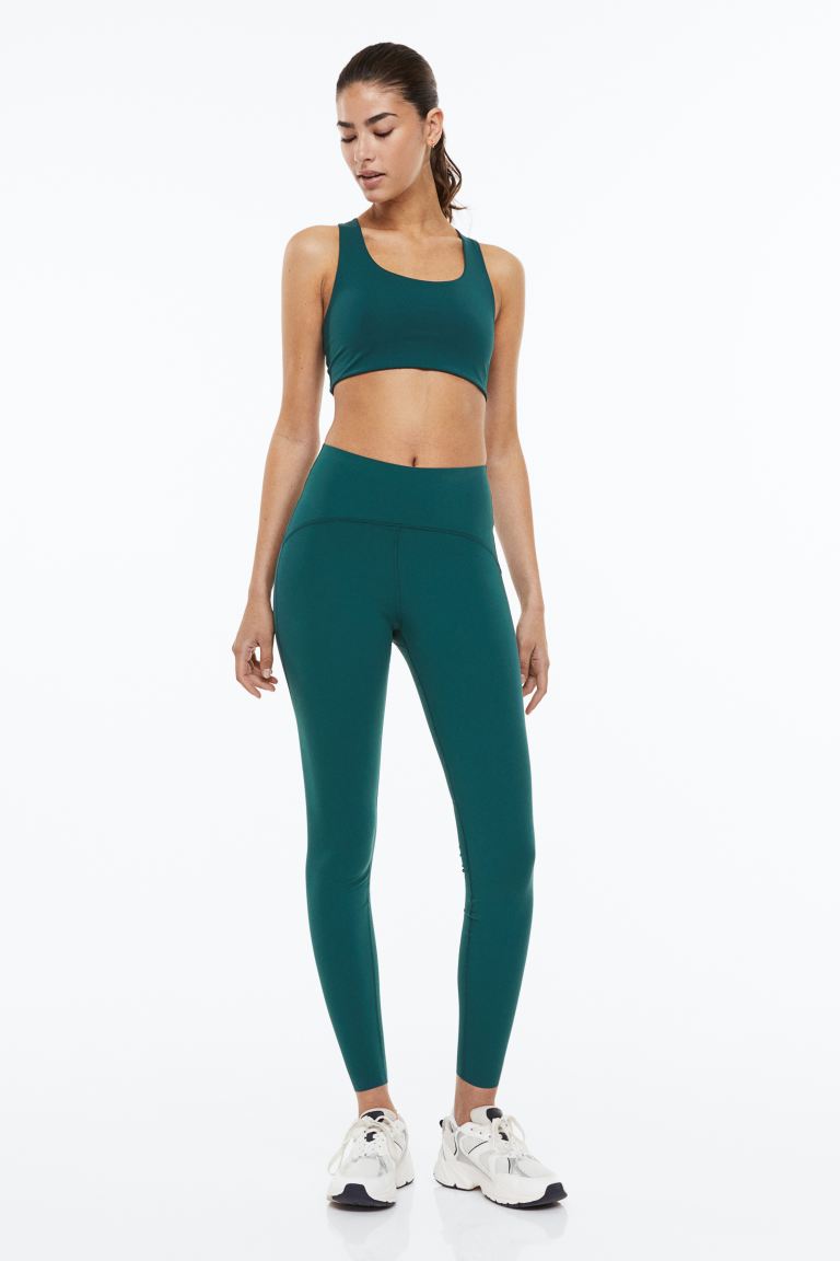 

Леггинсы женские H&M 1087339003 зеленые XL (доставка из-за рубежа), 1087339003
