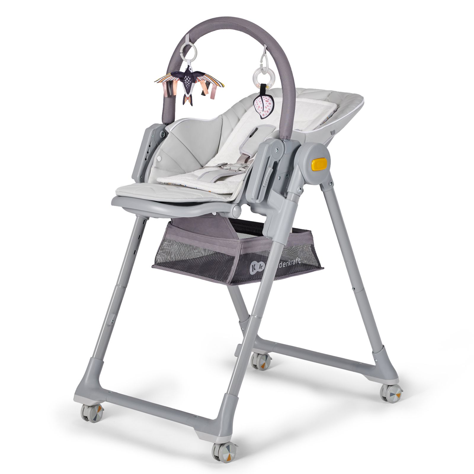 фото Стульчик для кормления kinderkraft lastree grey с рождения