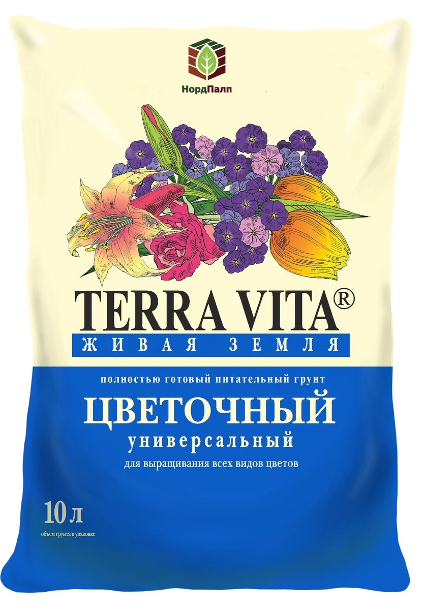 

Грунт для цветов 10л Живая земля
