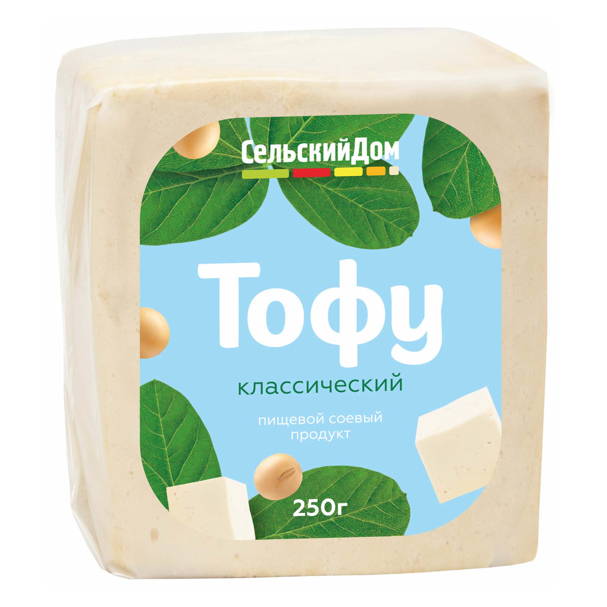 Растительный аналог сыра Сельский Дом Тофу классический 4,8% 250 г
