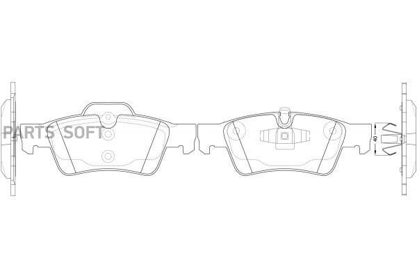 

Колодки тормозные дисковые к-т MERCEDES-BENZ M-Klasse 3.0/3.5/5.0L 05 SB NAGAMOCHI BP31507