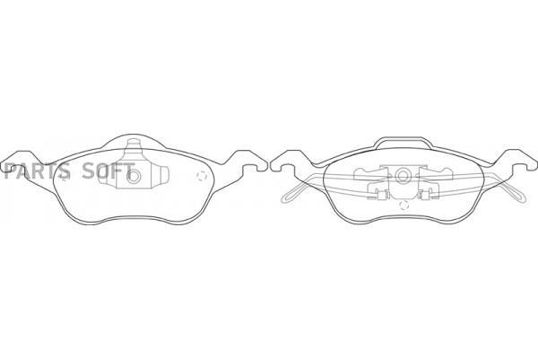 

Колодки тормозные дисковые передние к-т FORD FOCUS 1.8 1999 - 2004FOR SB NAGAMOCHI BP51119