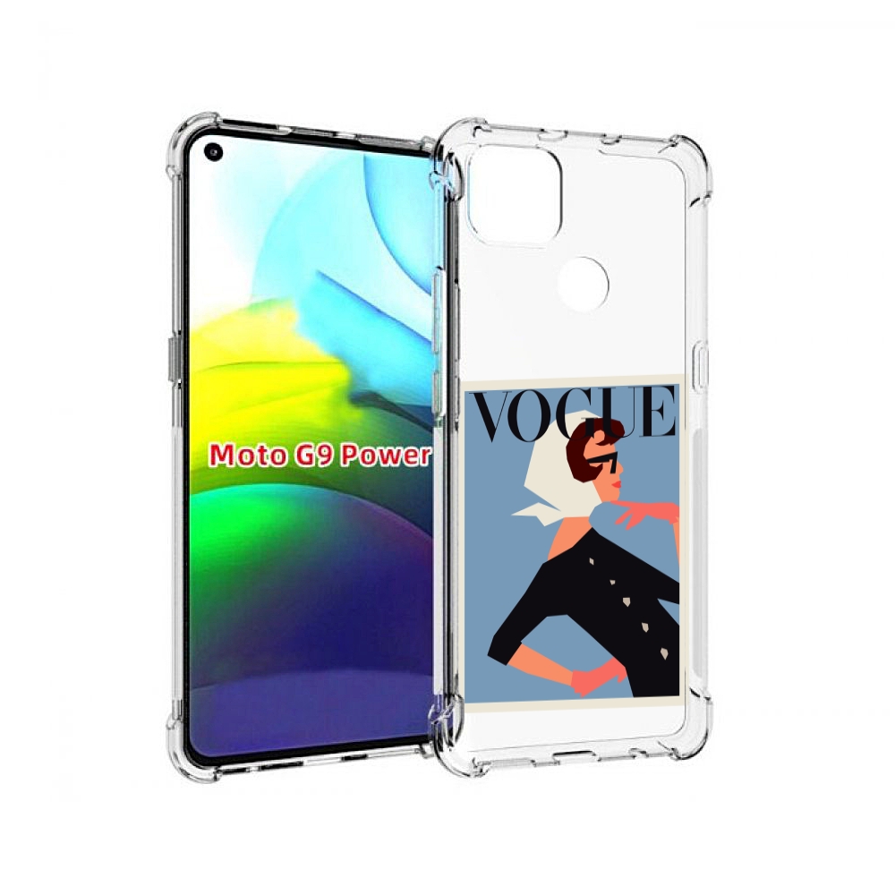 

Чехол MyPads Вогуе картинка для Motorola Moto G9 Power, Прозрачный, Tocco