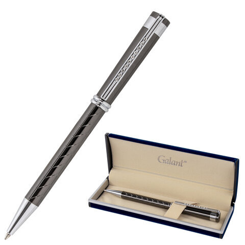 Шариковая ручка подарочная GALANT MARINUS корпус оружейный металл 0,7 мм синяя 143509