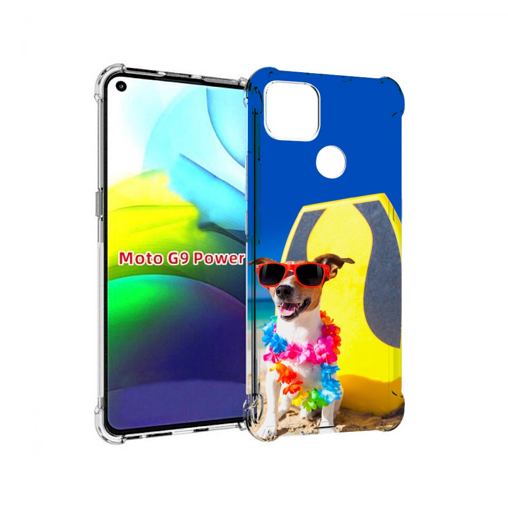 

Чехол MyPads Гавайская-собака для Motorola Moto G9 Power, Прозрачный, Tocco