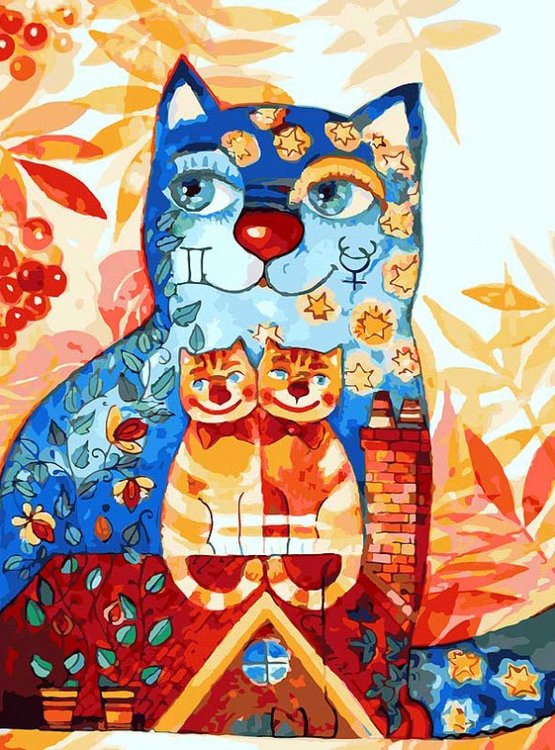 

Картина по номерам Белоснежка Близнецы, 30x40, Близнецы