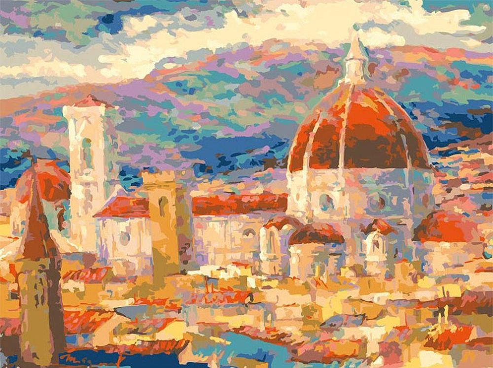 

Картина по номерам Белоснежка Дождь над Флоренцией, 30x40, Дождь над Флоренцией