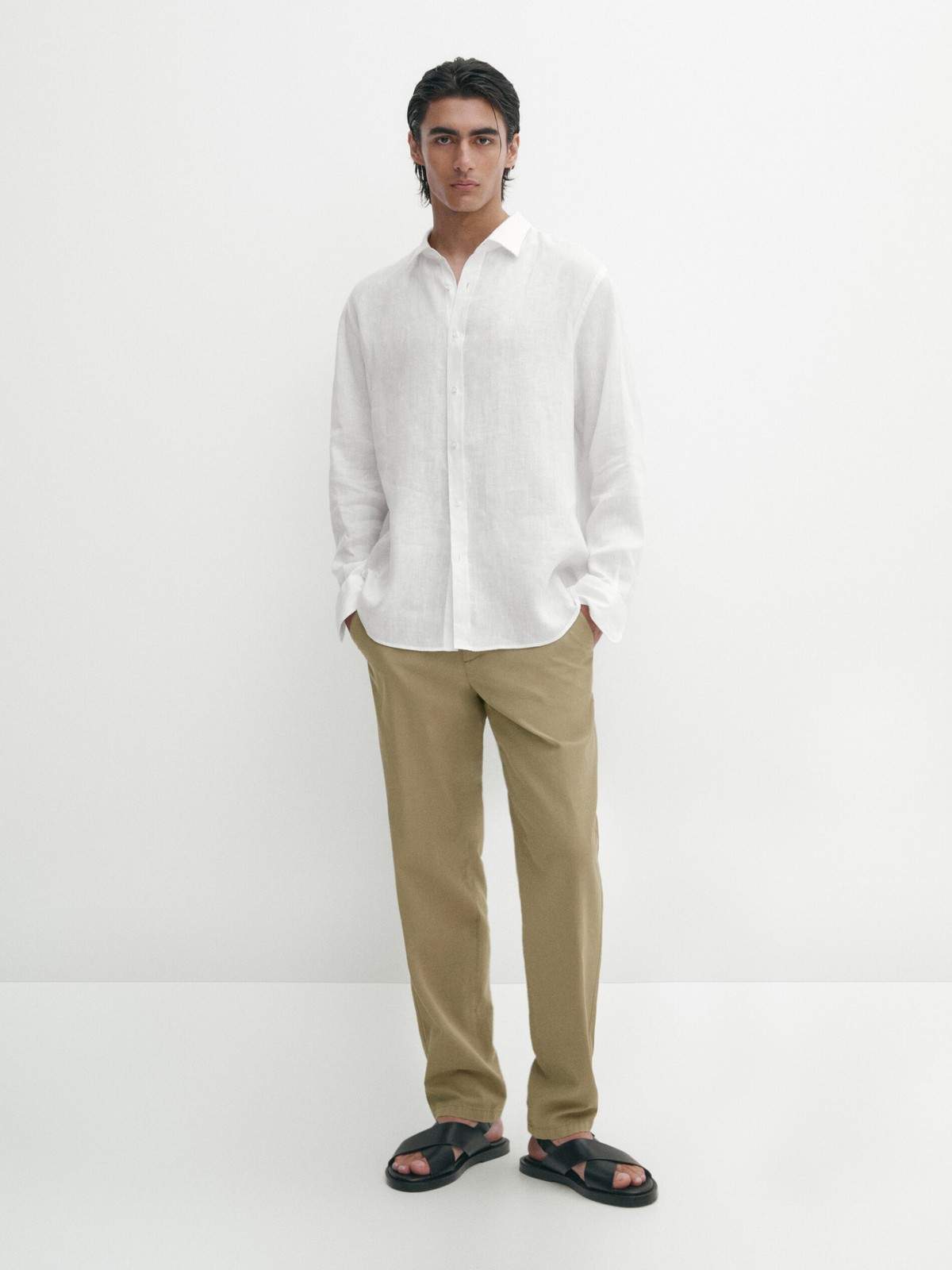

Брюки мужские Massimo Dutti 0017/017-I2024 зеленые 46 EU, Зеленый, 0017/017-I2024