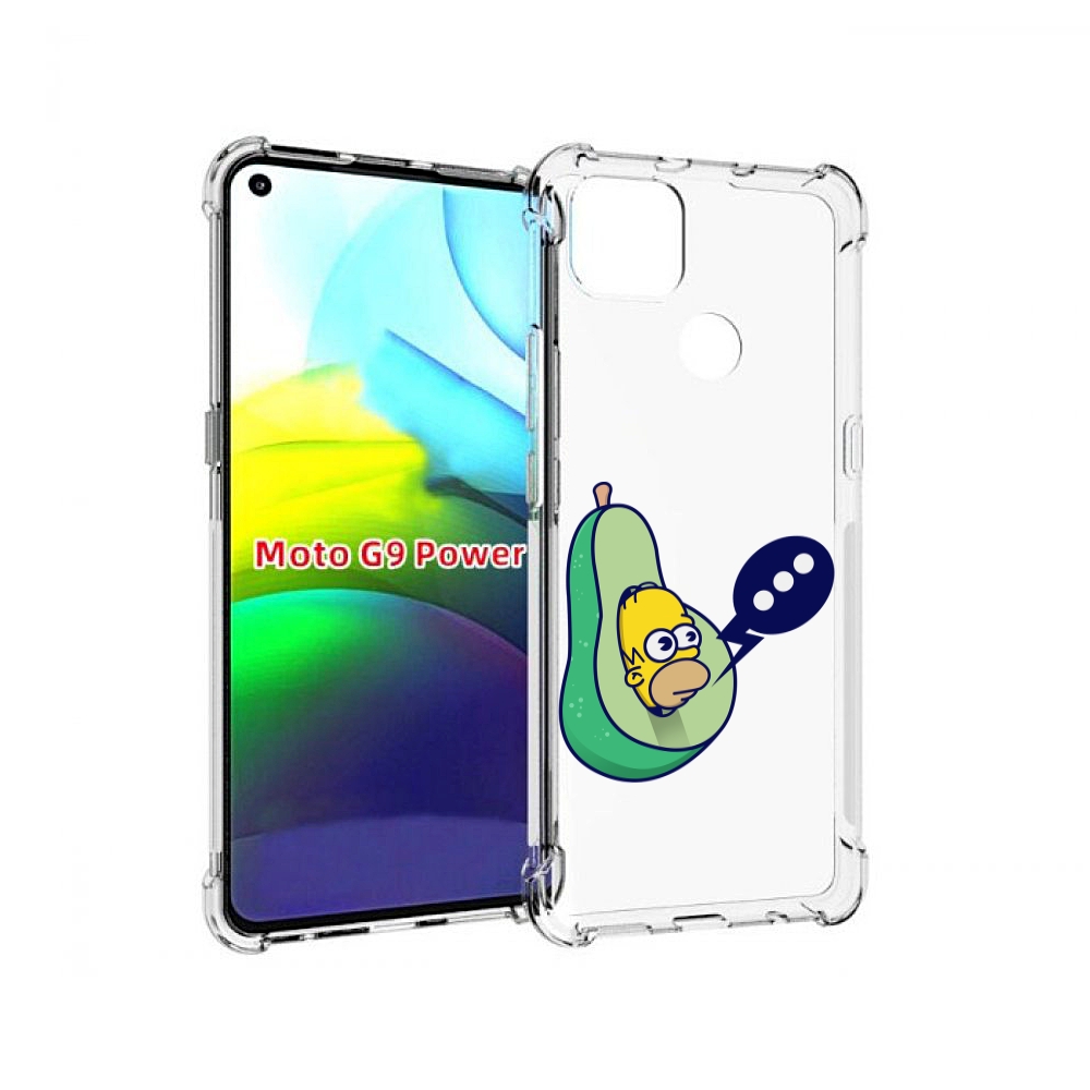

Чехол MyPads Гомер-авокадо для Motorola Moto G9 Power, Прозрачный, Tocco