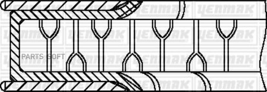 

Кольца поршневые к-т на цилиндр STD 1,2x1,2x2,00