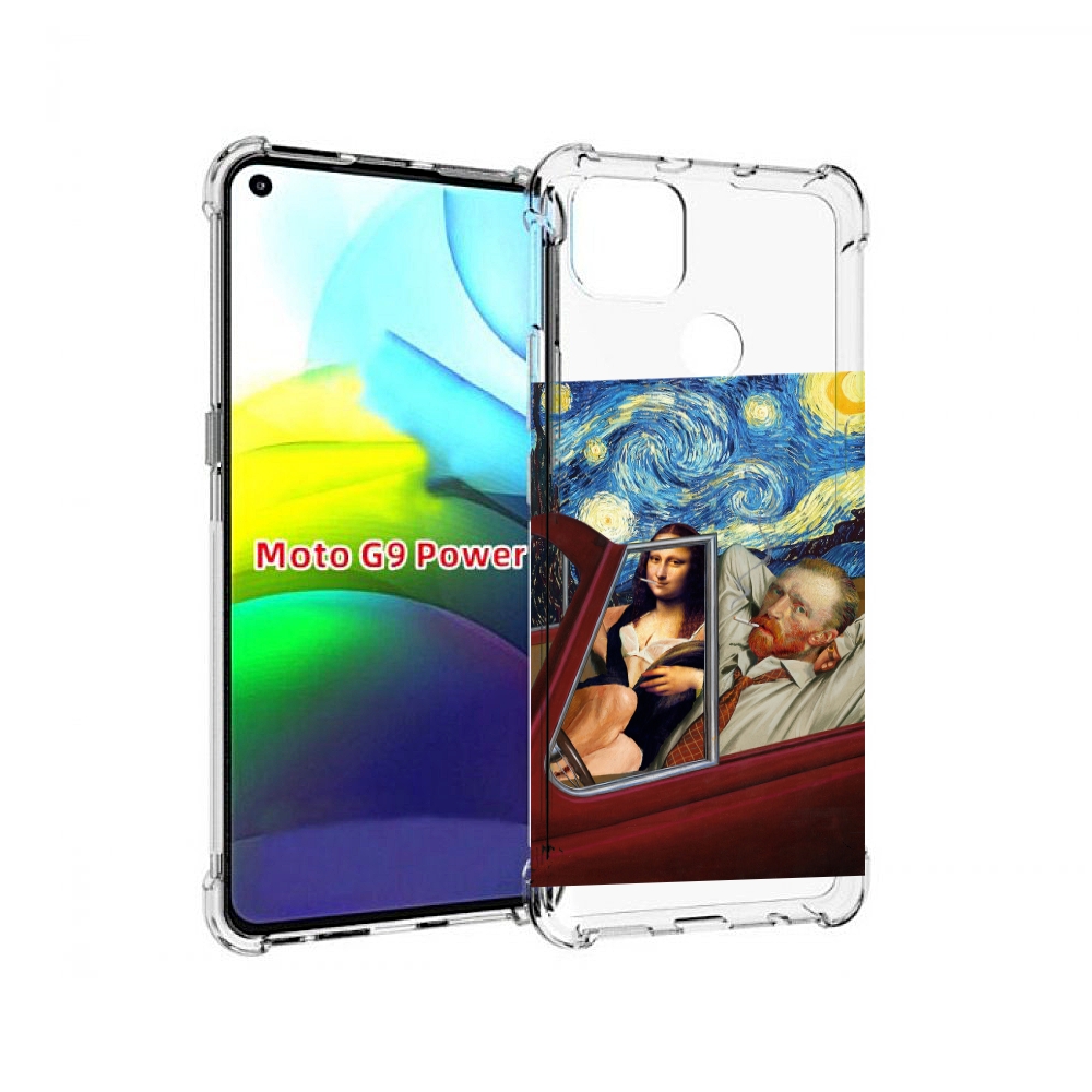

Чехол MyPads Да-Винчи-в-одном для Motorola Moto G9 Power, Прозрачный, Tocco