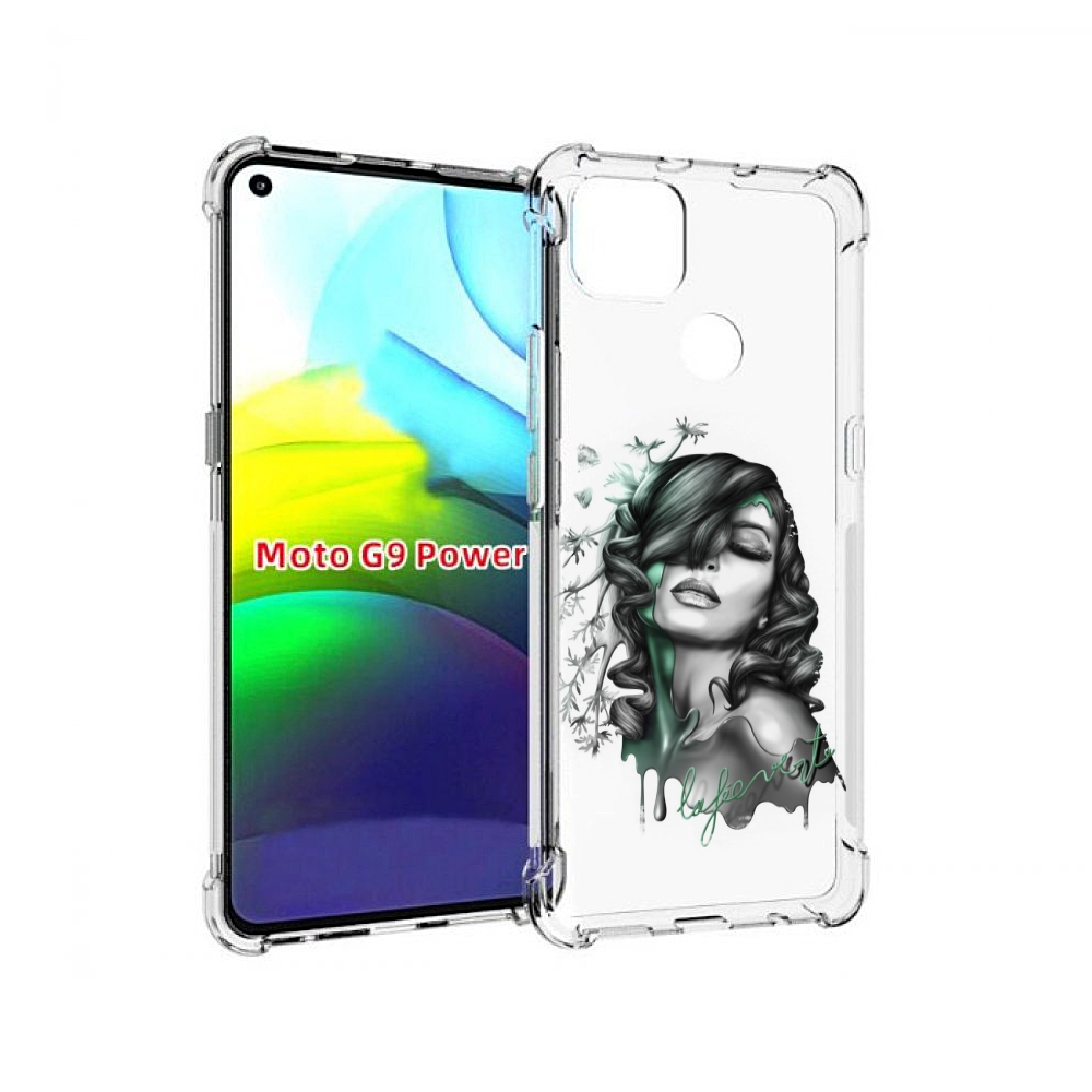 

Чехол MyPads Девушка 2 для Motorola Moto G9 Power, Прозрачный, Tocco