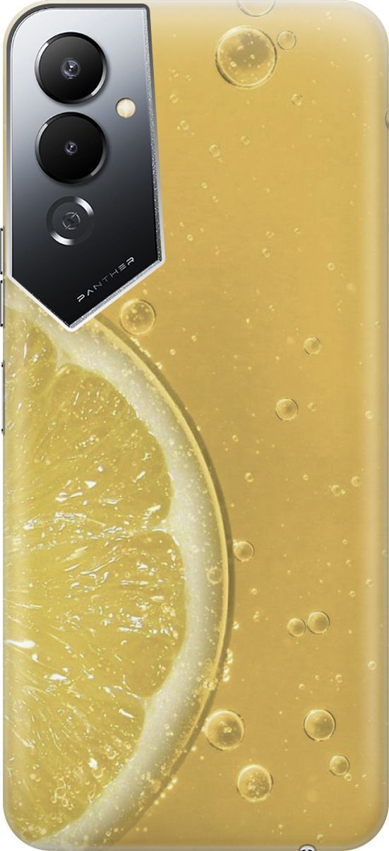

Силиконовый чехол на Tecno Pova 4 с принтом "Лимонад", Белый;желтый, 158036